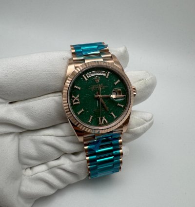 Rolex Day-date 36 128235 Green Aventurine Dial New 2023