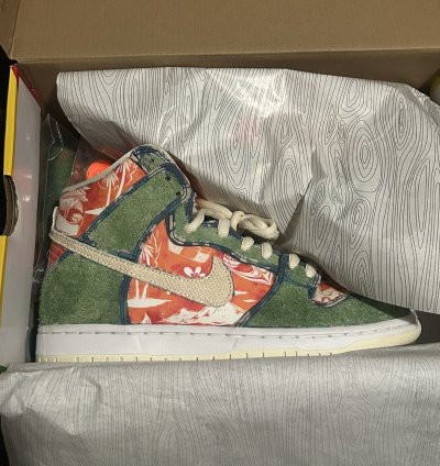 Nike Sb Dunk High Hawaii Maui Wowie Size 8