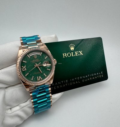 Rolex Day-date 36 128235 Green Aventurine Dial New 2023
