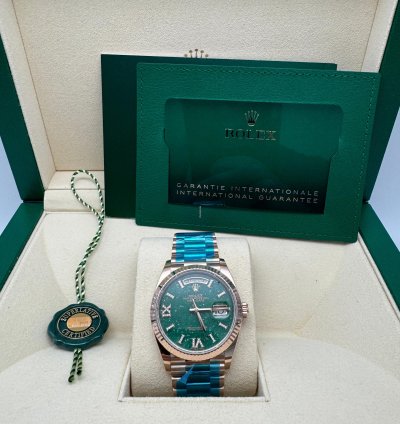 Rolex Day-date 36 128235 Green Aventurine Dial New 2023