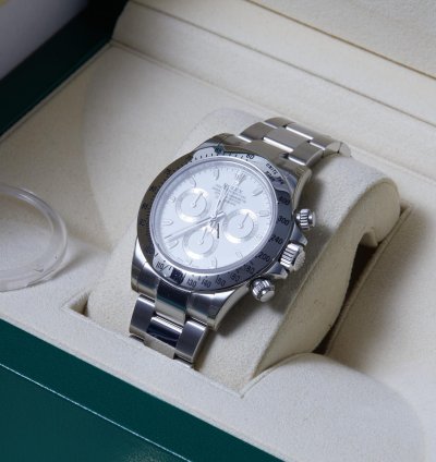 Rolex Daytona 116520 White Aph Dial - Box Papers - 24-month Warranty - 2015