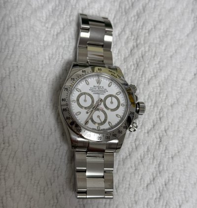 Rolex Daytona 116520 White Aph Full Original Stickers Unworn Nos