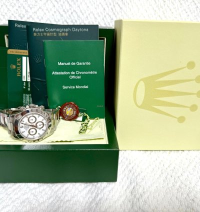 Rolex Daytona 116520 White Aph Full Original Stickers Unworn Nos