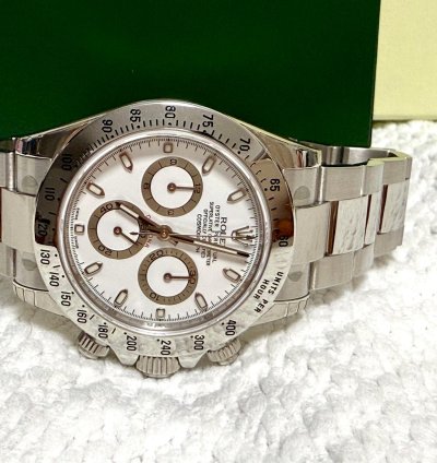 Rolex Daytona 116520 White Aph Full Original Stickers Unworn Nos
