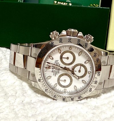 Rolex Daytona 116520 White Aph Full Original Stickers Unworn Nos