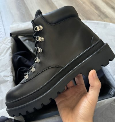Dior Jacquard Explore Hiking Boot Leather