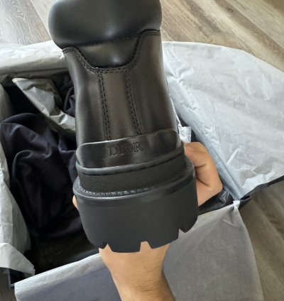 Dior Jacquard Explore Hiking Boot Leather