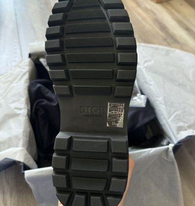 Dior Jacquard Explore Hiking Boot Leather
