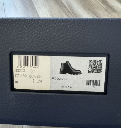 Dior Jacquard Explore Hiking Boot Leather