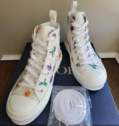 Dior Kenny Scharf B23 High Top Sneakers Size-5 Us 38 Eu
