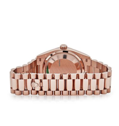 Rolex Day-date 36 128235 Rose Gold Mother Of Pearl Diamond Dial