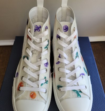 Dior Kenny Scharf B23 High Top Sneakers Size-7 Us 40 Eu