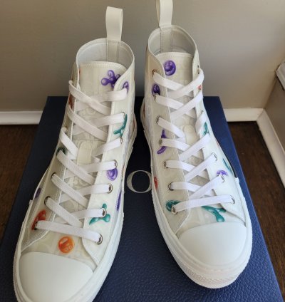 Dior Kenny Scharf B23 High Top Sneakers Size-7 Us 40 Eu