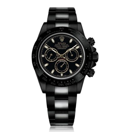 Rolex Daytona 116523 Daytona Black Pvd Dlc Coated Watch With Black Dial