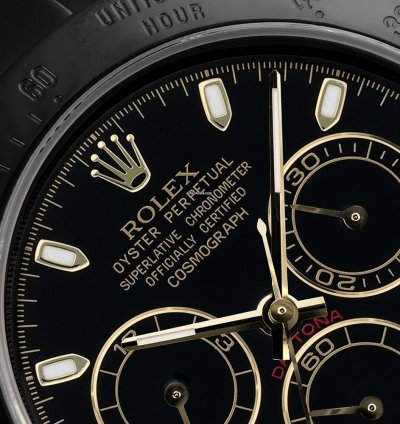 Rolex Daytona 116523 Daytona Black Pvd Dlc Coated Watch With Black Dial