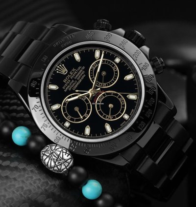 Rolex Daytona 116523 Daytona Black Pvd Dlc Coated Watch With Black Dial