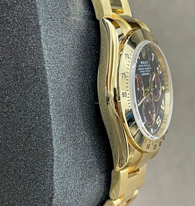 Rolex Daytona 116528 - Blue Dial - Yellow Gold - 2014 - Unworn