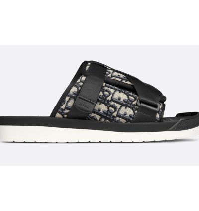 Dior Men Alpha Sandal Beige Logo Slide Slip On 44 11