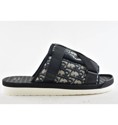 Dior Men Alpha Sandal Beige Logo Slide Slip On 44 11