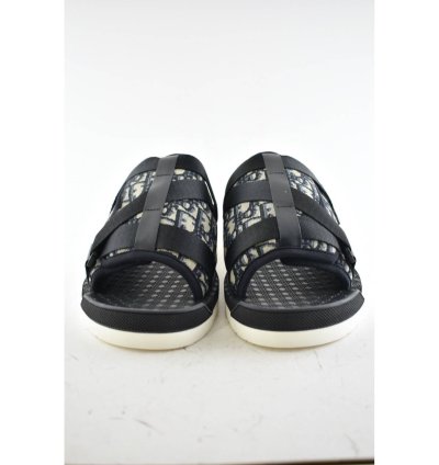 Dior Men Alpha Sandal Beige Logo Slide Slip On 44 11