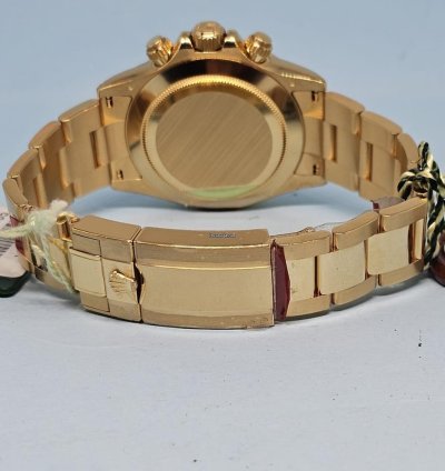 Rolex Daytona 116528 Yellow Gold Diamonds Tahiti Mother Of Pearl Dial Full Set Stickers