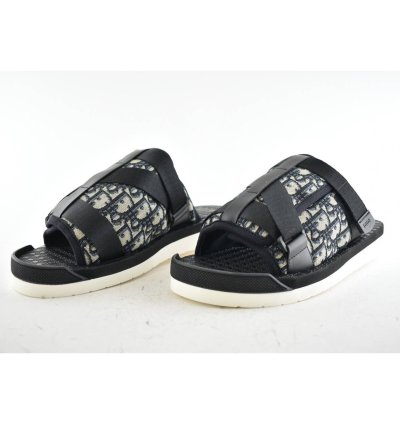Dior Men Alpha Sandal Beige Logo Slide Slip On 44 11