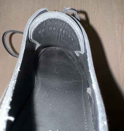 Dior Men Silver Leather Derby Shoes