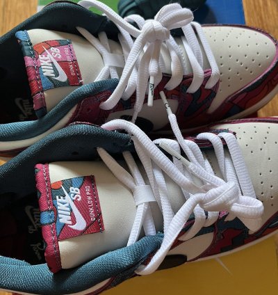 Us 9 5 Nike Sb Parra Abstract Dunk Low Pro Qs Horigome