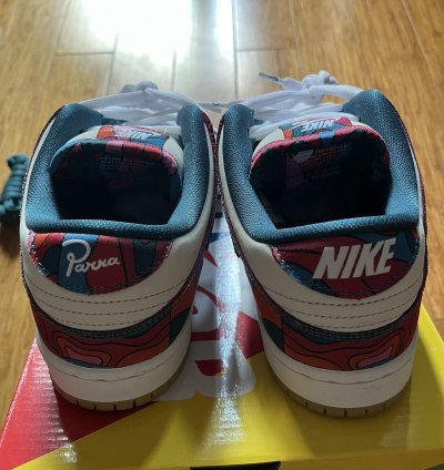 Us 9 5 Nike Sb Parra Abstract Dunk Low Pro Qs Horigome