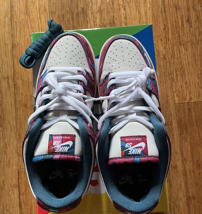 Us 9 5 Nike Sb Parra Abstract Dunk Low Pro Qs Horigome