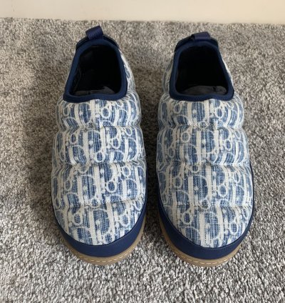 Dior Oblique Kasuri Snow Slip On Sneakers Sz 42