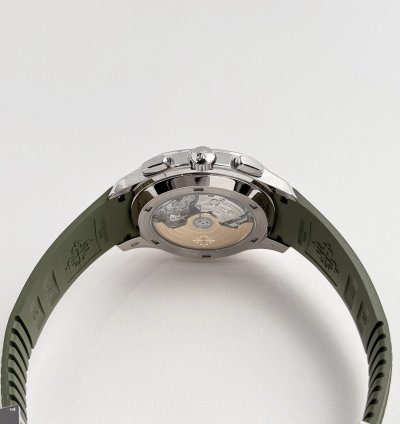 Patek Philippe Aquanaut 5968g-010 Chronograph White Gold Khaki Green 2022