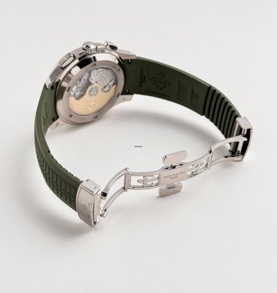 Patek Philippe Aquanaut 5968g-010 Chronograph White Gold Khaki Green 2022