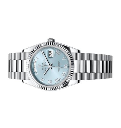 Rolex Day-date 36 128236 Ice Blue Dial Unworn Full Set