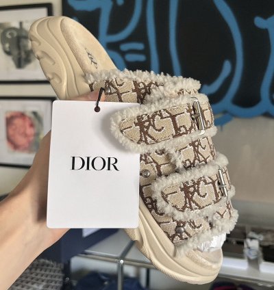 Dior Oblique Monogram Slides Sandal