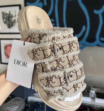 Dior Oblique Monogram Slides Sandal