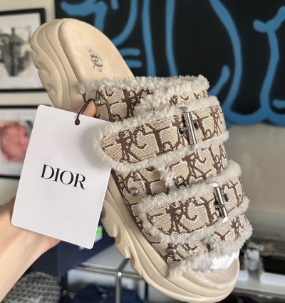 Dior Oblique Monogram Slides Sandal