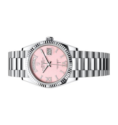 Rolex Day-date 36 128236 Pink With Diamonds Dial Unworn Full Set