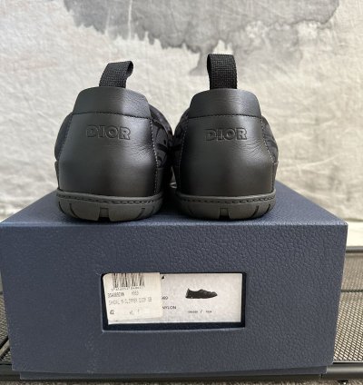 Dior Oblique Nylon Snow Slipper Slip On Puffer Shoe 42