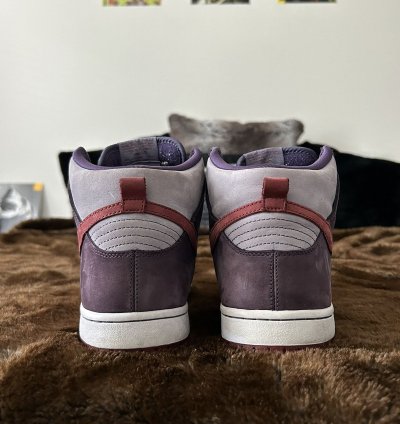 Nike Sb Dunk High Premium Plum Size 9 Vintage