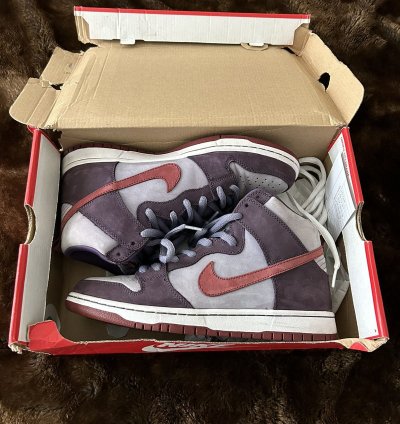 Nike Sb Dunk High Premium Plum Size 9 Vintage