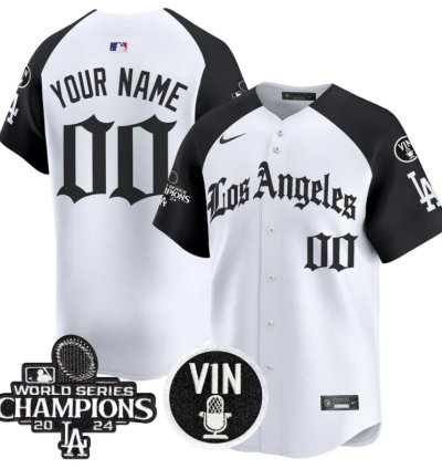Custom Dodgers Jersey Name Number 2025 La Gothic Style Vapor Premier Limited Stitched Alternate