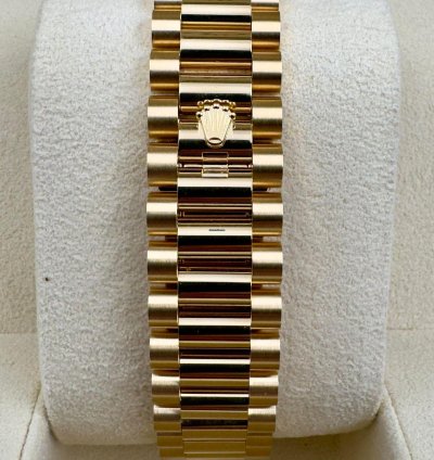 Rolex Day-date 36 128238 36mm Yellow Gold Champagne Diamond Dial Unworn 2023