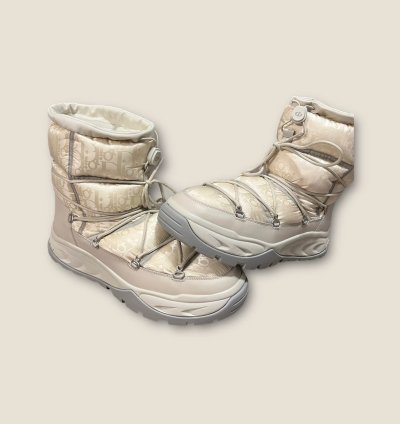 Dior Oblique Snow Boots White Size 13
