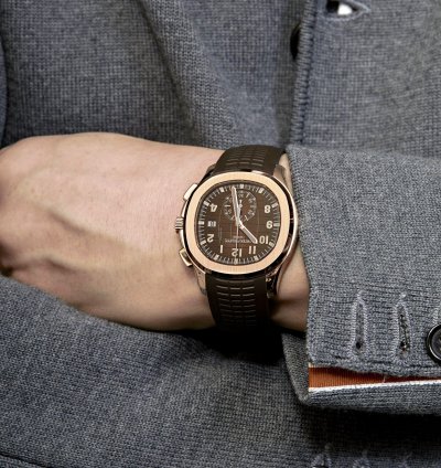 Patek Philippe Aquanaut 5968r-001 Chronograph Rose Gold Brown Dial 2023