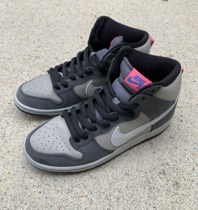 Nike Sb Dunk High Pro Medium Grey Pink