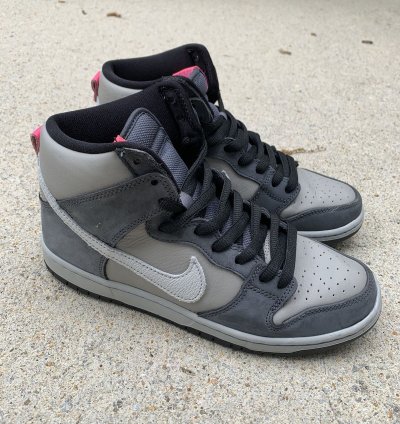 Nike Sb Dunk High Pro Medium Grey Pink