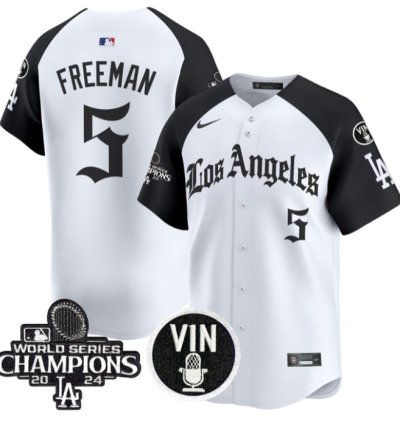 Freddie Freeman Jersey 5 Dodgers 2025 La Gothic Style Vapor Premier Limited Stitched Alternate