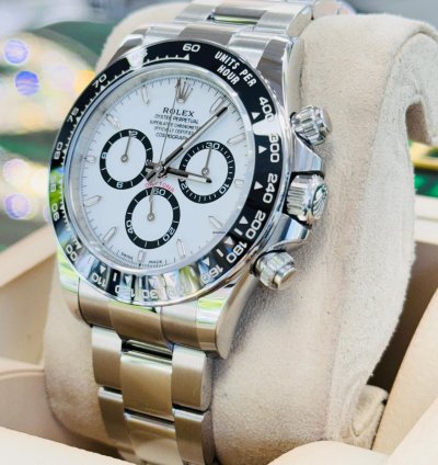 Rolex Daytona 126500ln 40mm Stainless Steel Panda Dial Box Papers Unworn