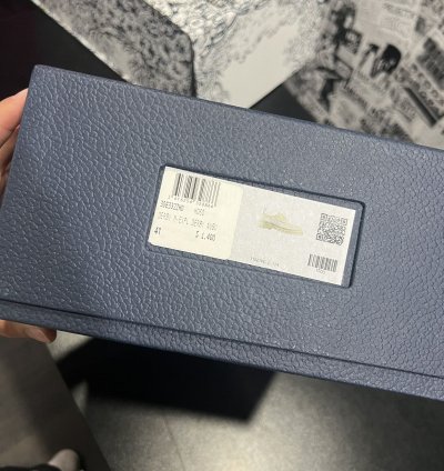 Dior Sacai Cream Derby Shoes